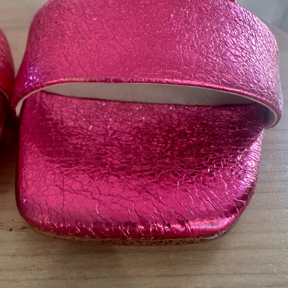Sam Edelman Shimmering Pink Sandals - Picture 4 of 6